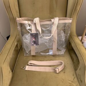 NWT BÉIS The Hat Tote in Beige